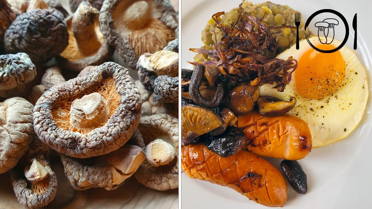 Čočka na kyselo s vejcem a houbami. Výborná houba Shiitake recept